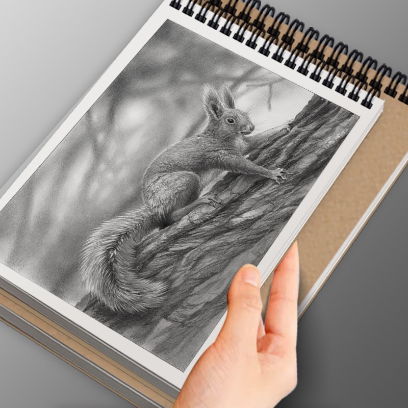 Top Spiral Kraft Paper Sketchbook